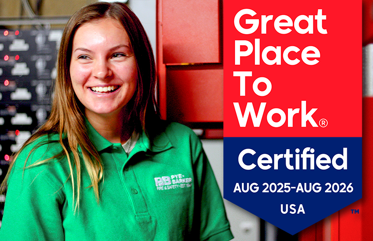 Pye-Barker Fire & Safety Earns Great Place to Work® Certification™
